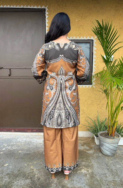 Mustard Loom Festive Kurta Set