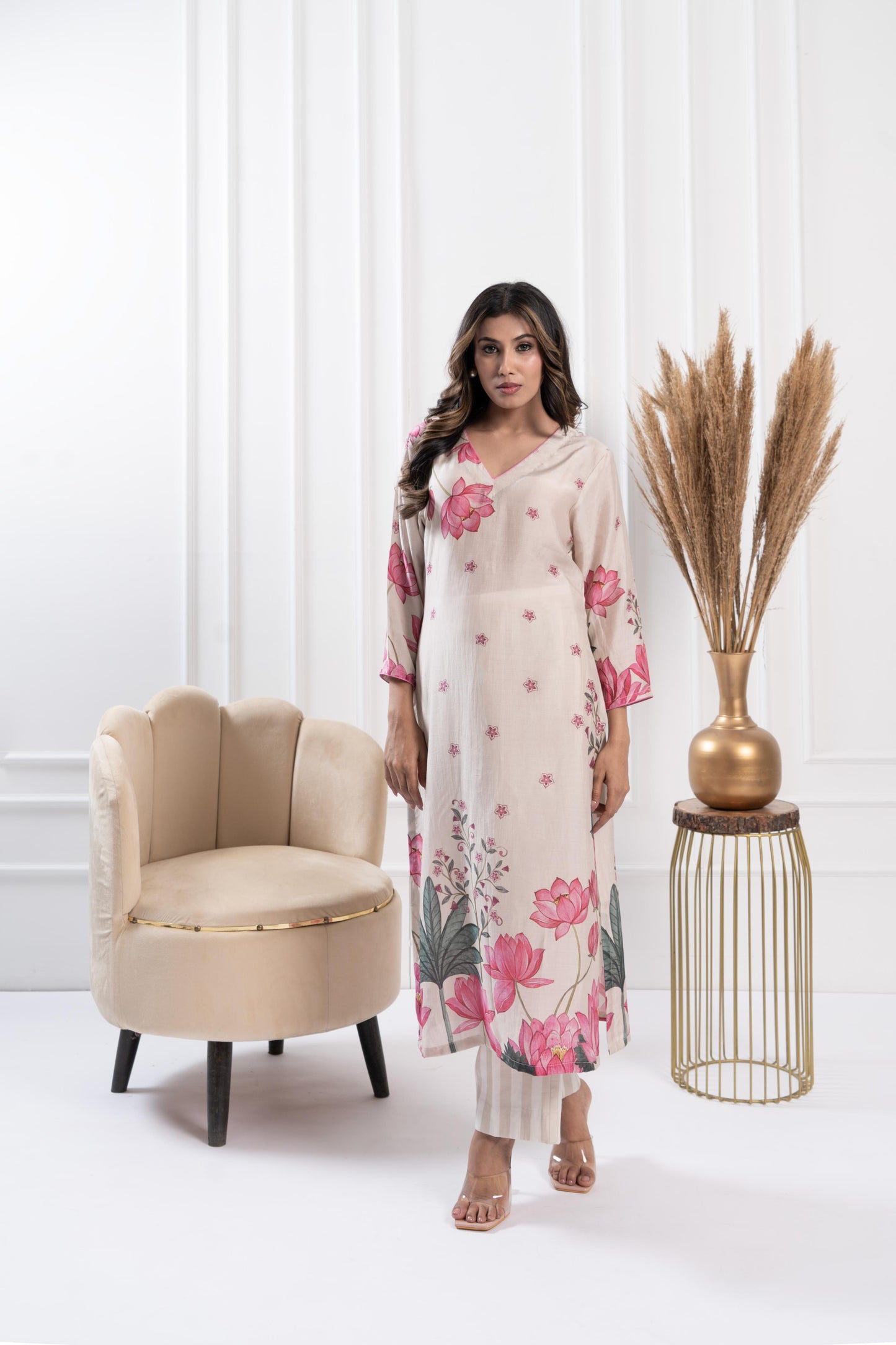 Misty Placement Kurta Set