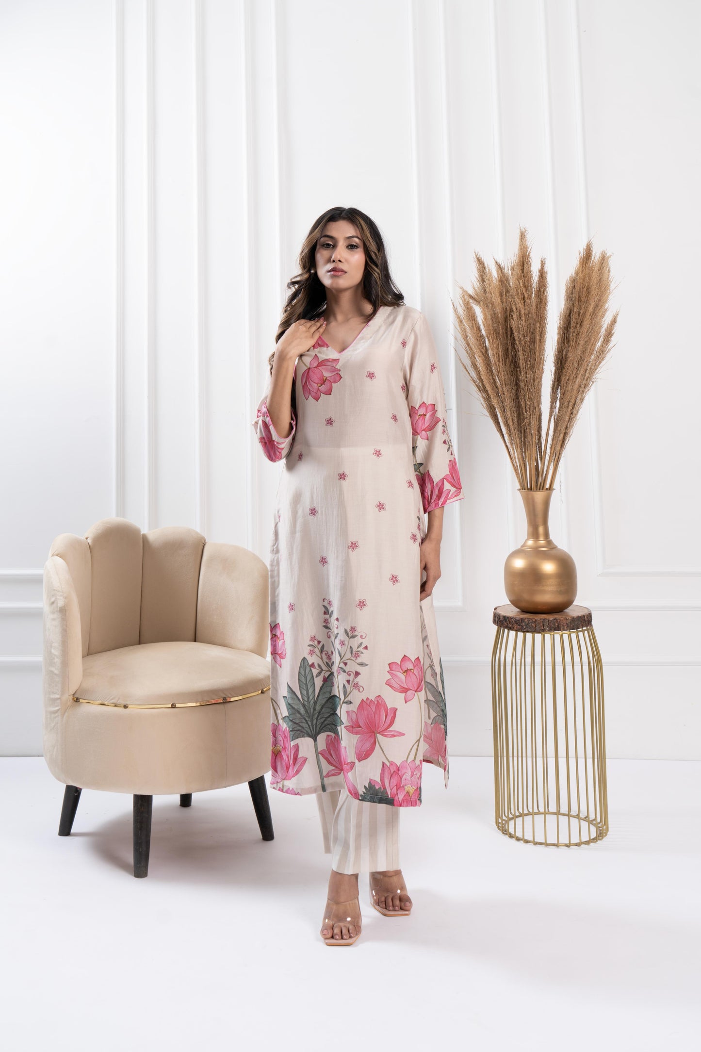 Misty Placement Kurta Set