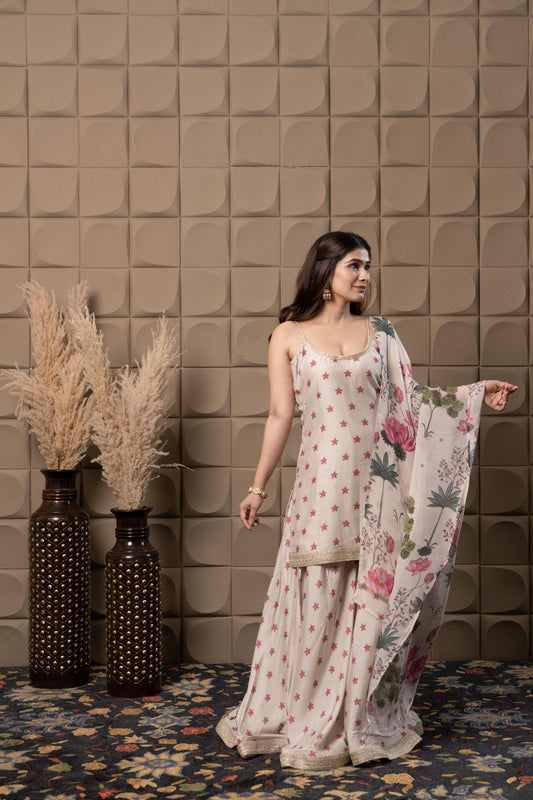 Misty Printed Garara Set
