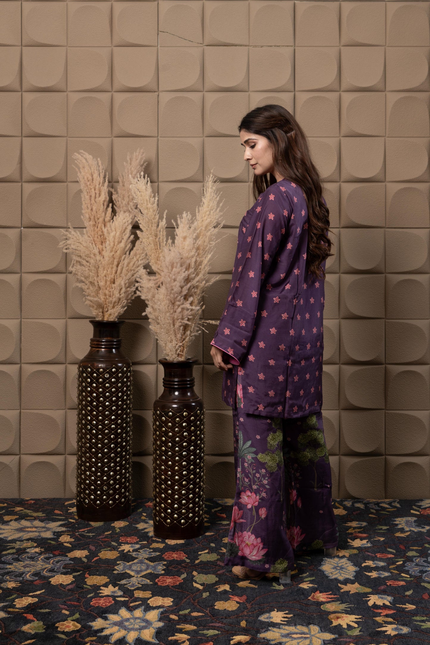 Plum Pakistani Co-ord Set
