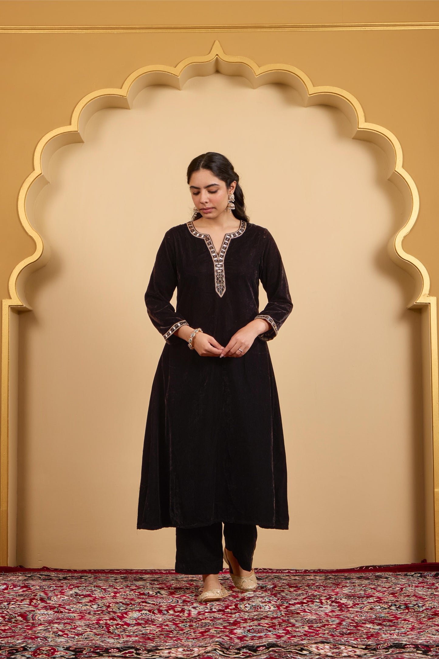 Black Mirror Kurta Set