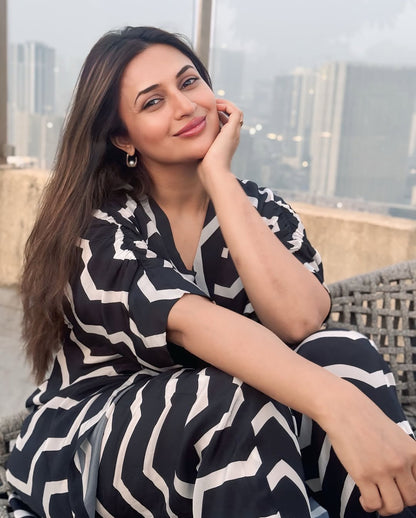 Gulzar Black Printed Co-ord Set