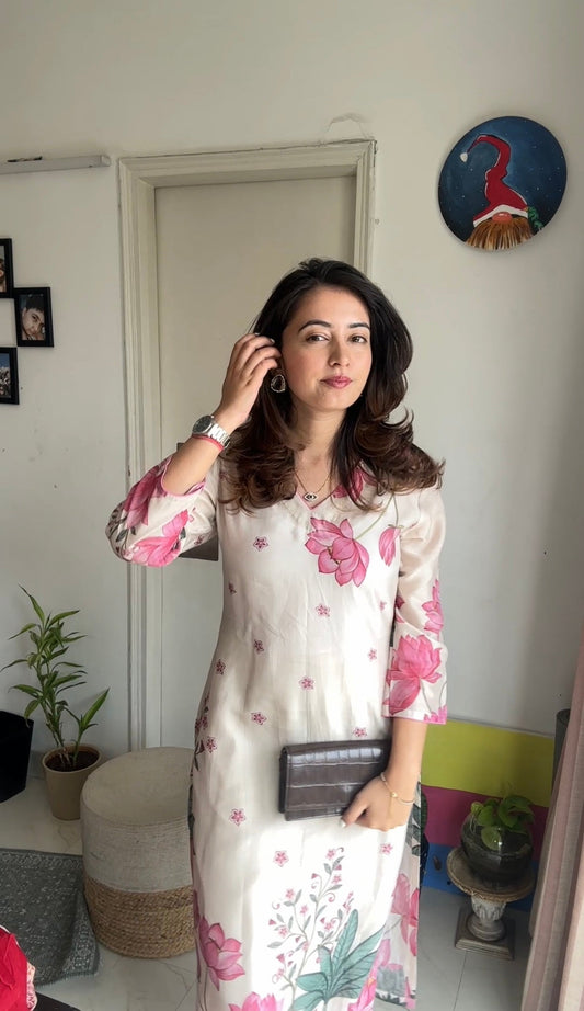 Misty Placement Kurta Set