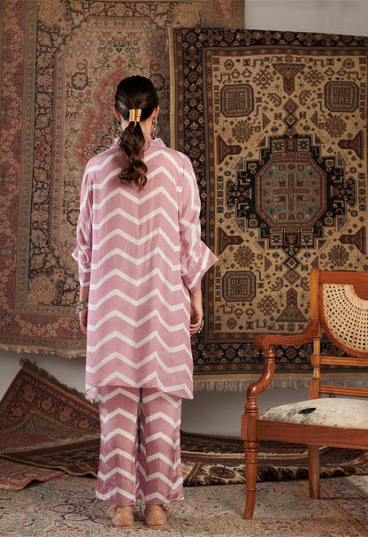 Gulzar Pink Printed Co-ord Set
