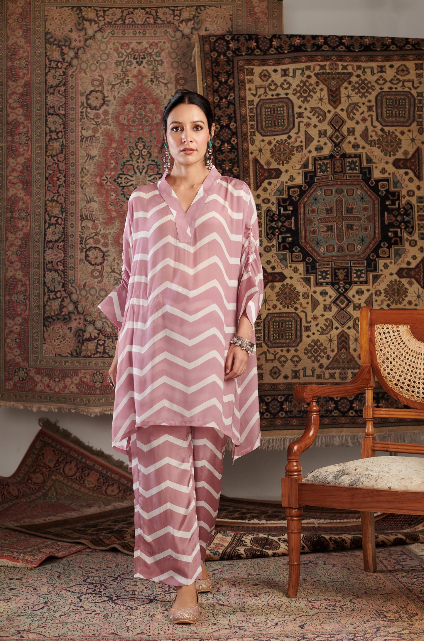 Gulzar Pink Printed Co-ord Set