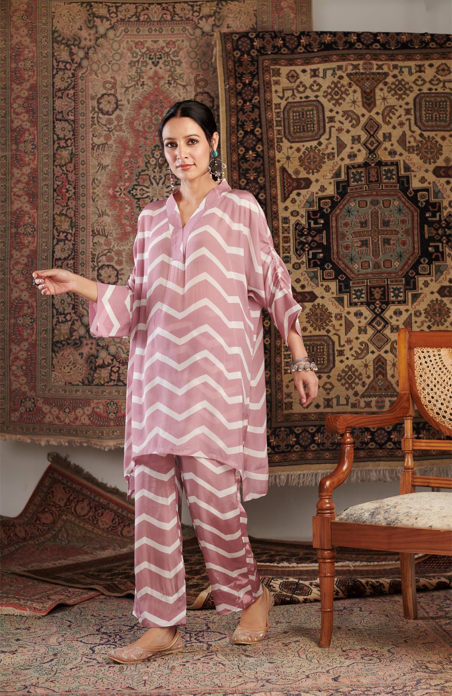 Gulzar Pink Printed Co-ord Set