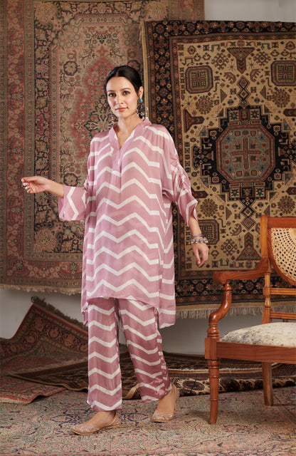 Gulzar Pink Printed Co-ord Set