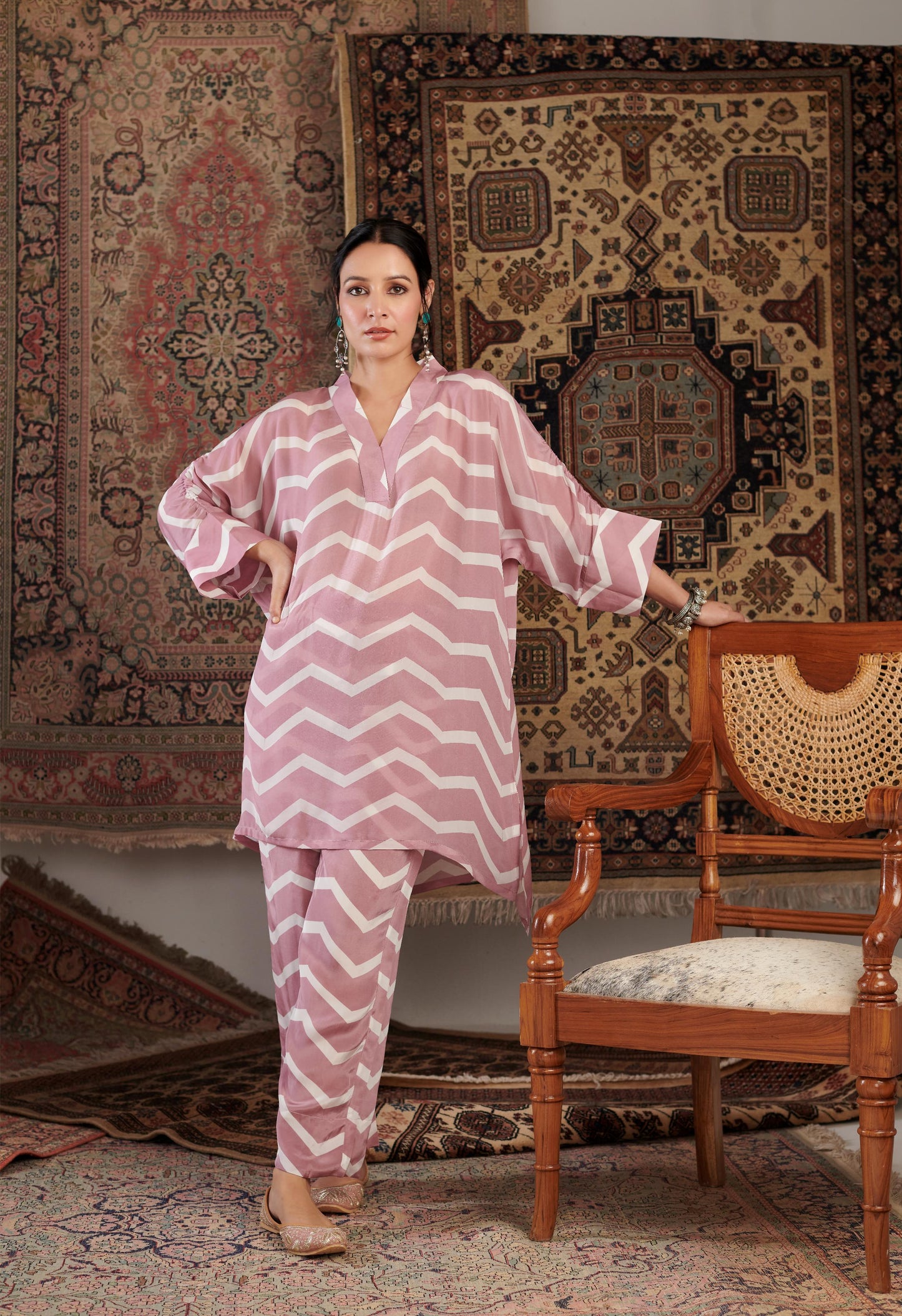 Gulzar Pink Printed Co-ord Set