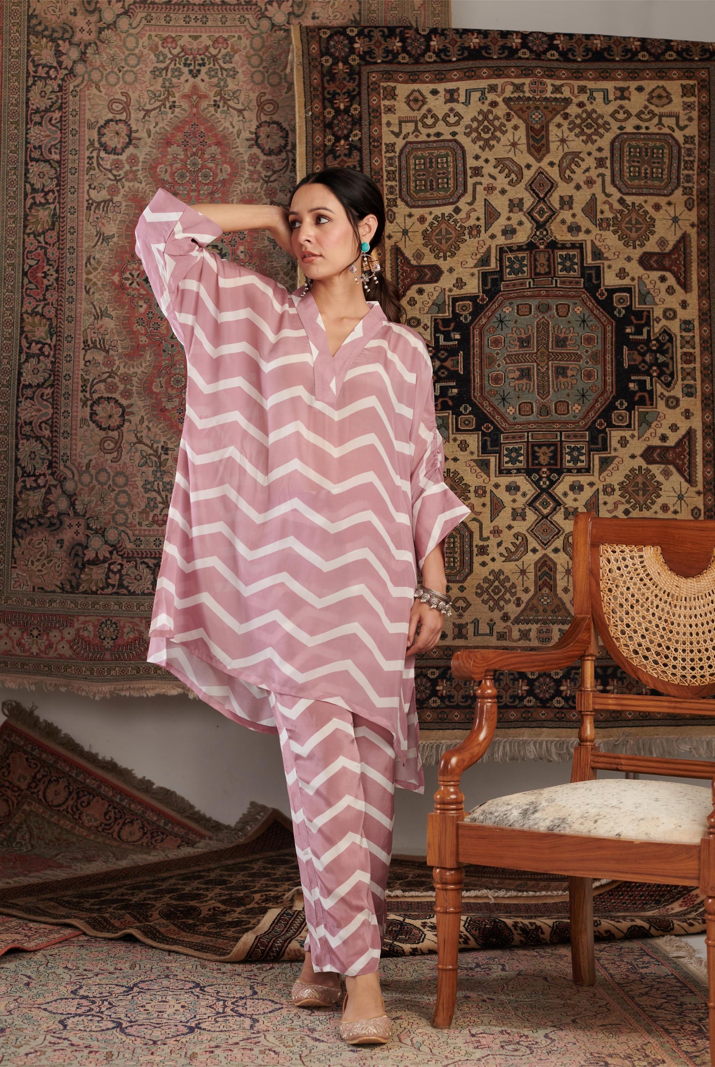 Gulzar Pink Printed Co-ord Set