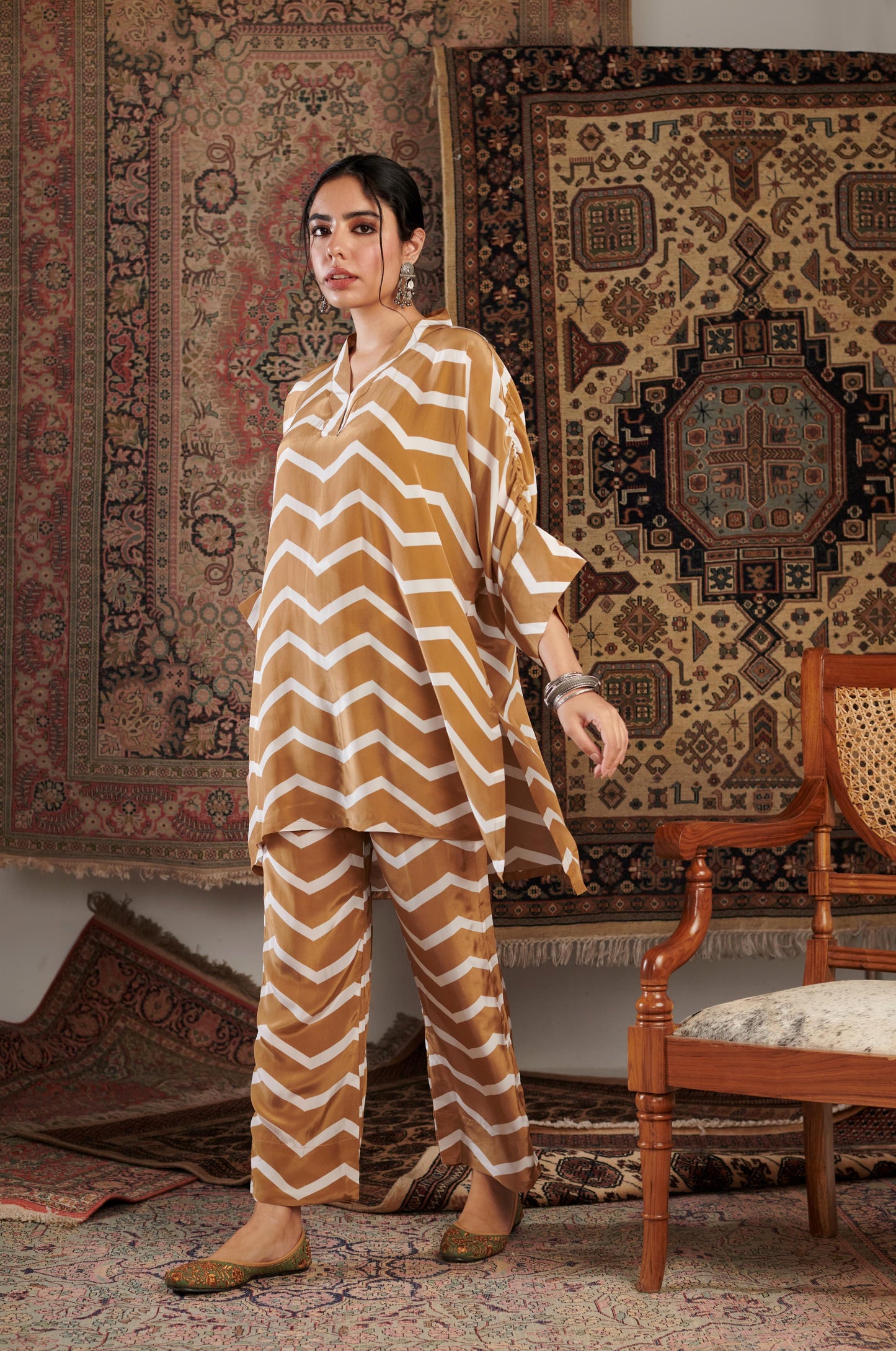 Gulzar Mustard Printed Co-ord Set