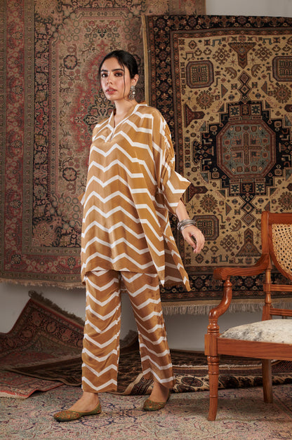 Gulzar Mustard Printed Co-ord Set