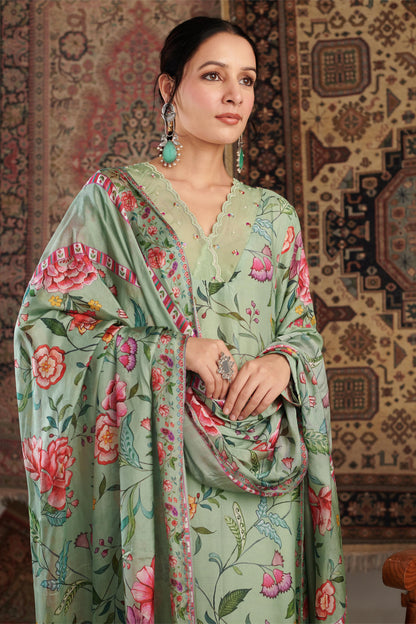 Gulzar Mint Green Kurta Set