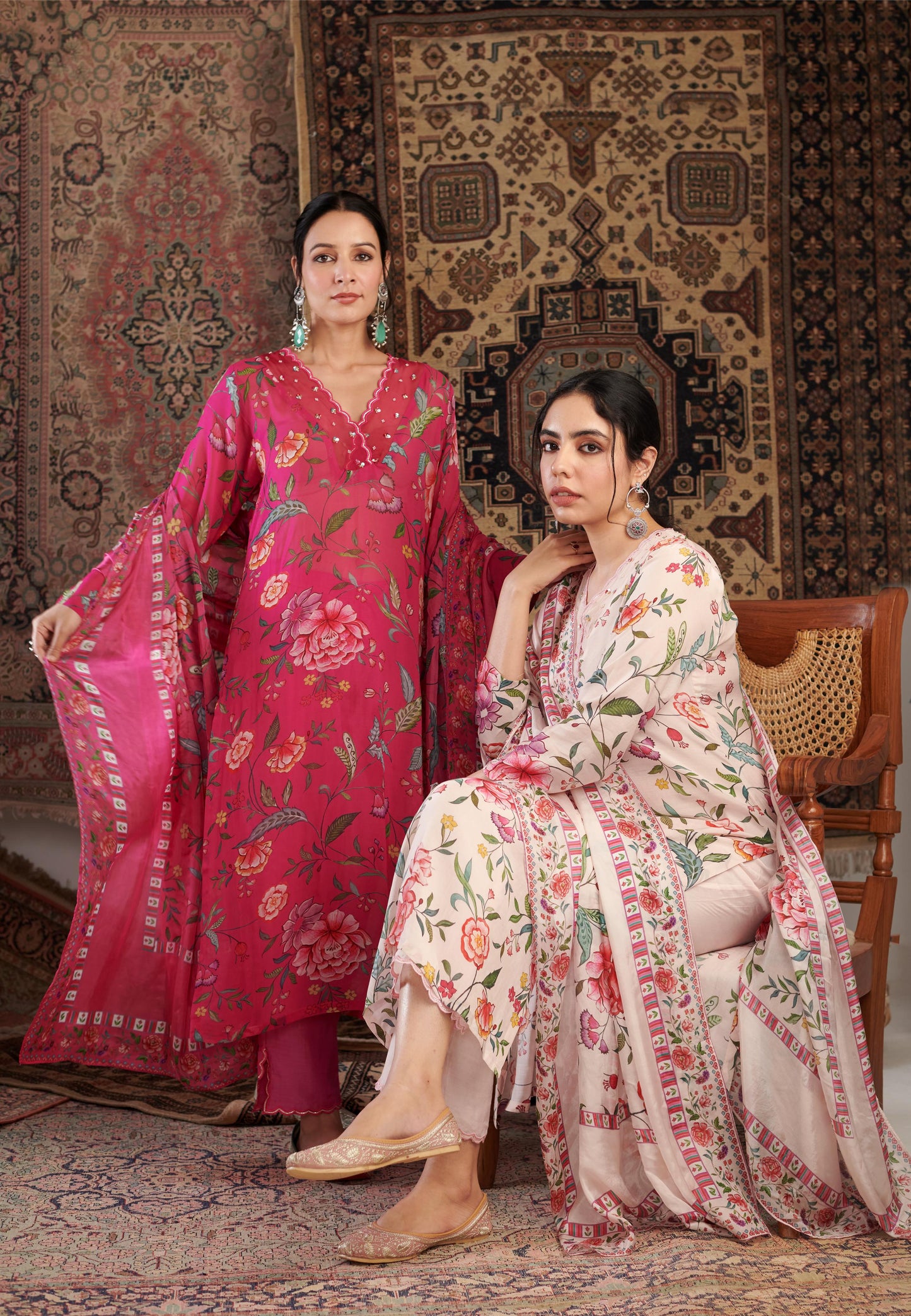 Gulzar Ivory Kurta Set