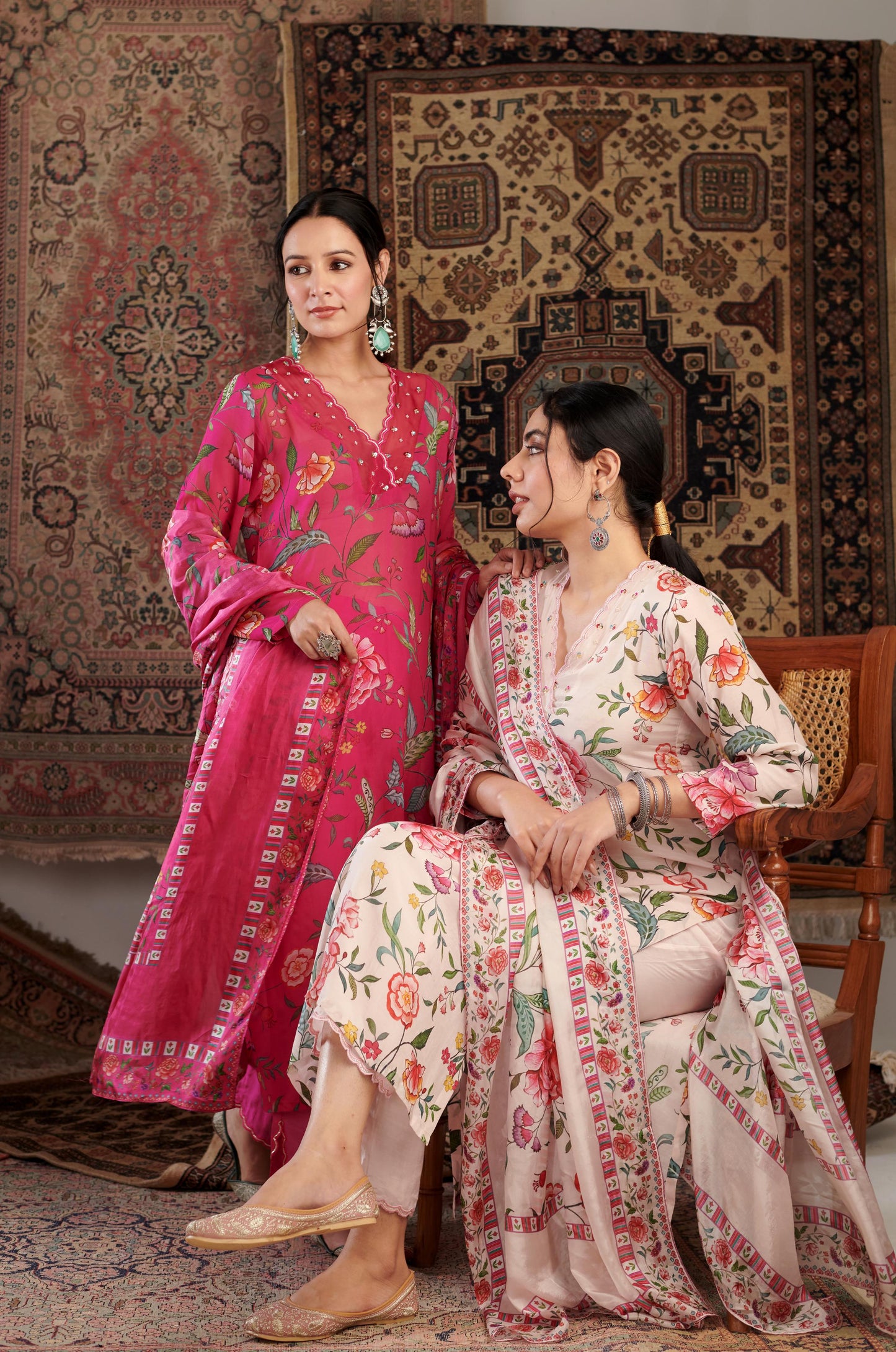 Gulzar Ivory Kurta Set