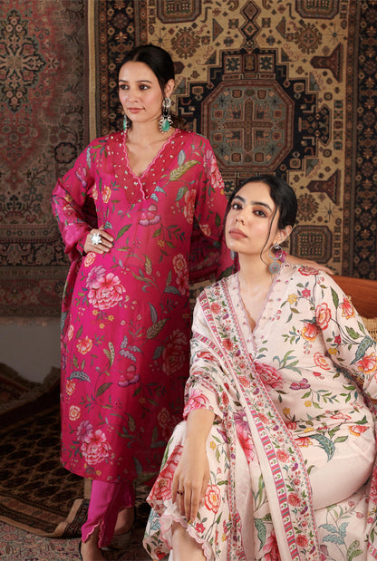 Gulzar Hot Pink Kurta Set