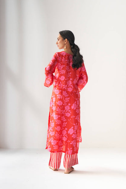 Rangrez Hot Pink Kurta Set