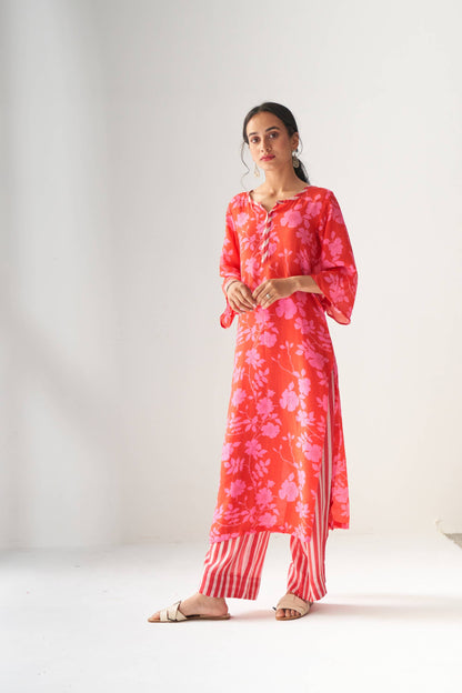 Rangrez Hot Pink Kurta Set