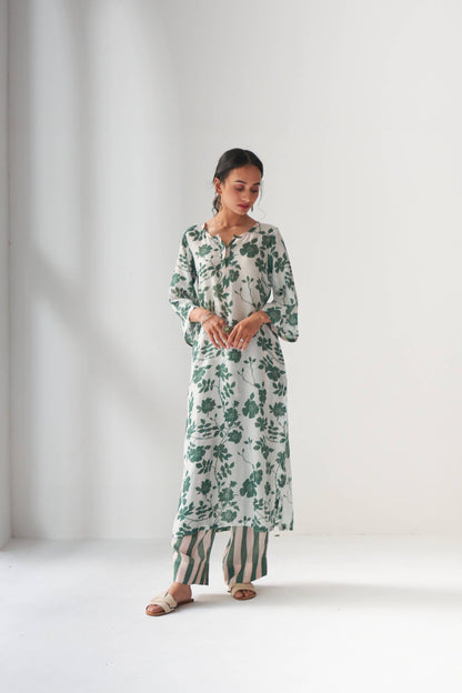 Rangrez Green Kurta Set