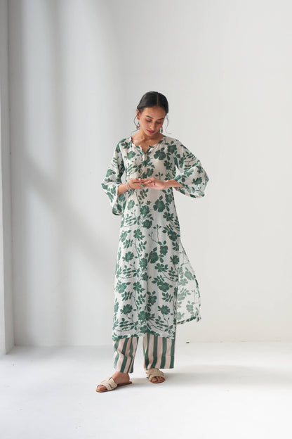 Rangrez Green Kurta Set