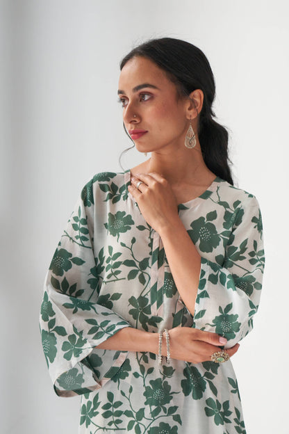 Rangrez Green Kurta Set