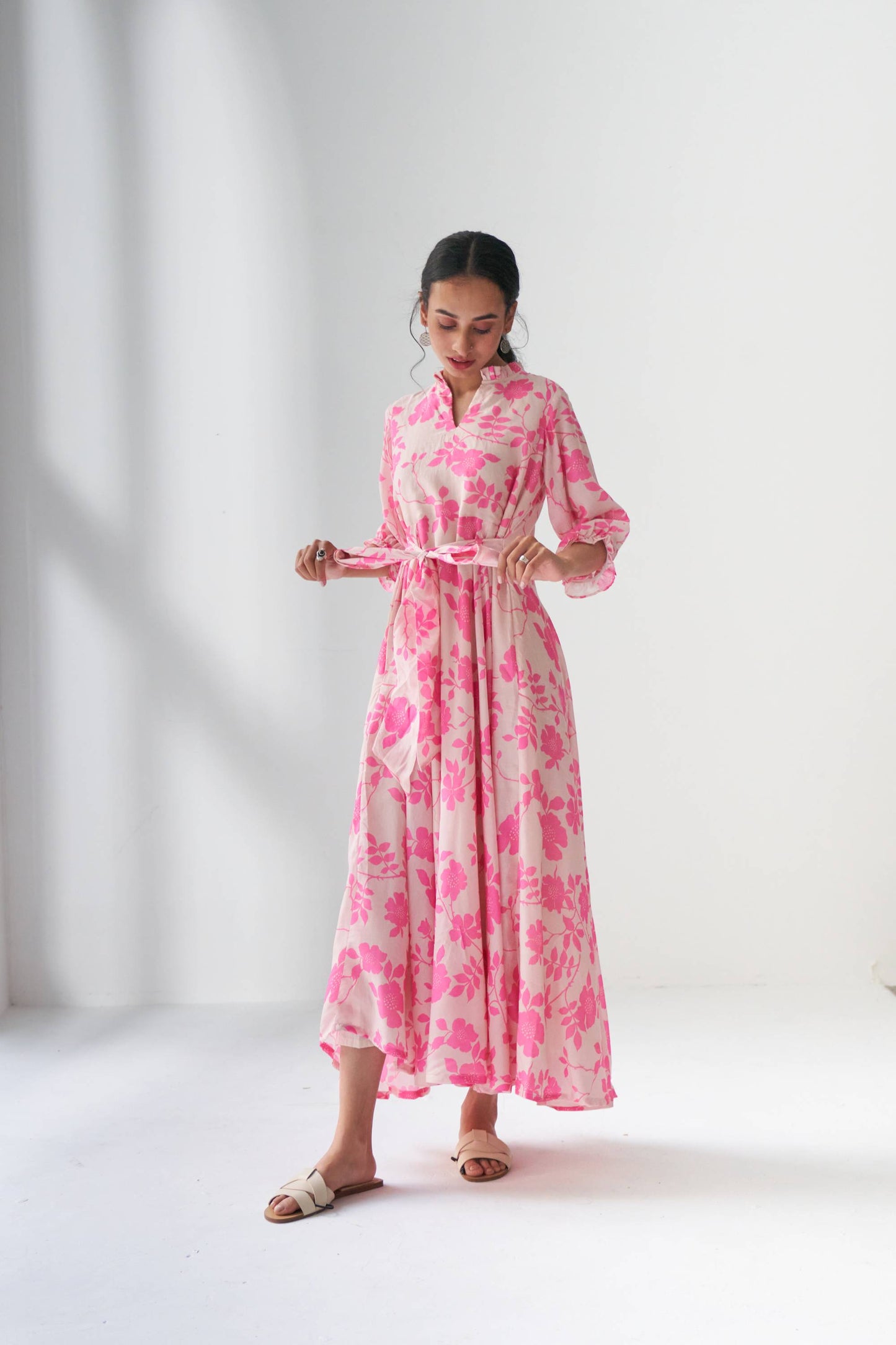 Rangrez Pink Flared Dress