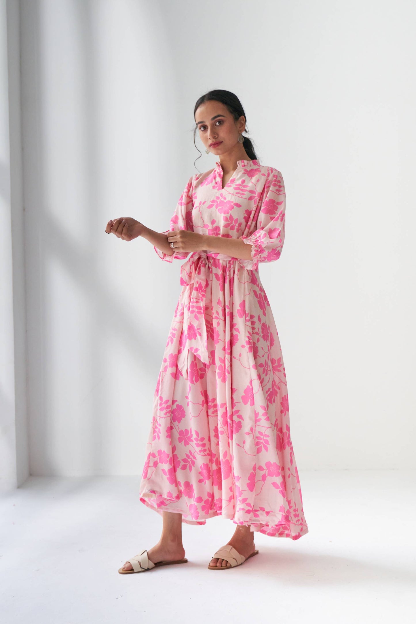 Rangrez Pink Flared Dress