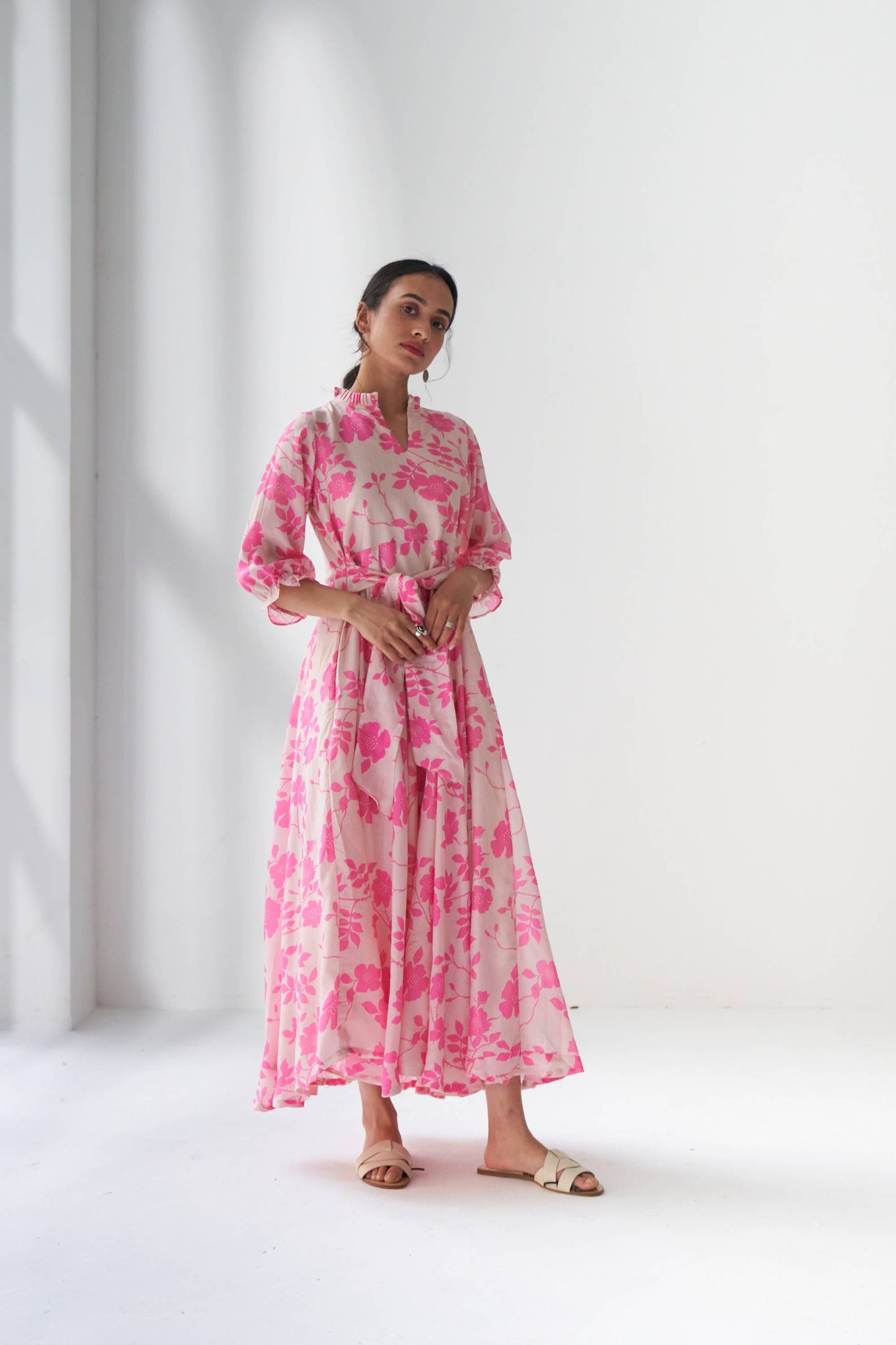Rangrez Pink Flared Dress