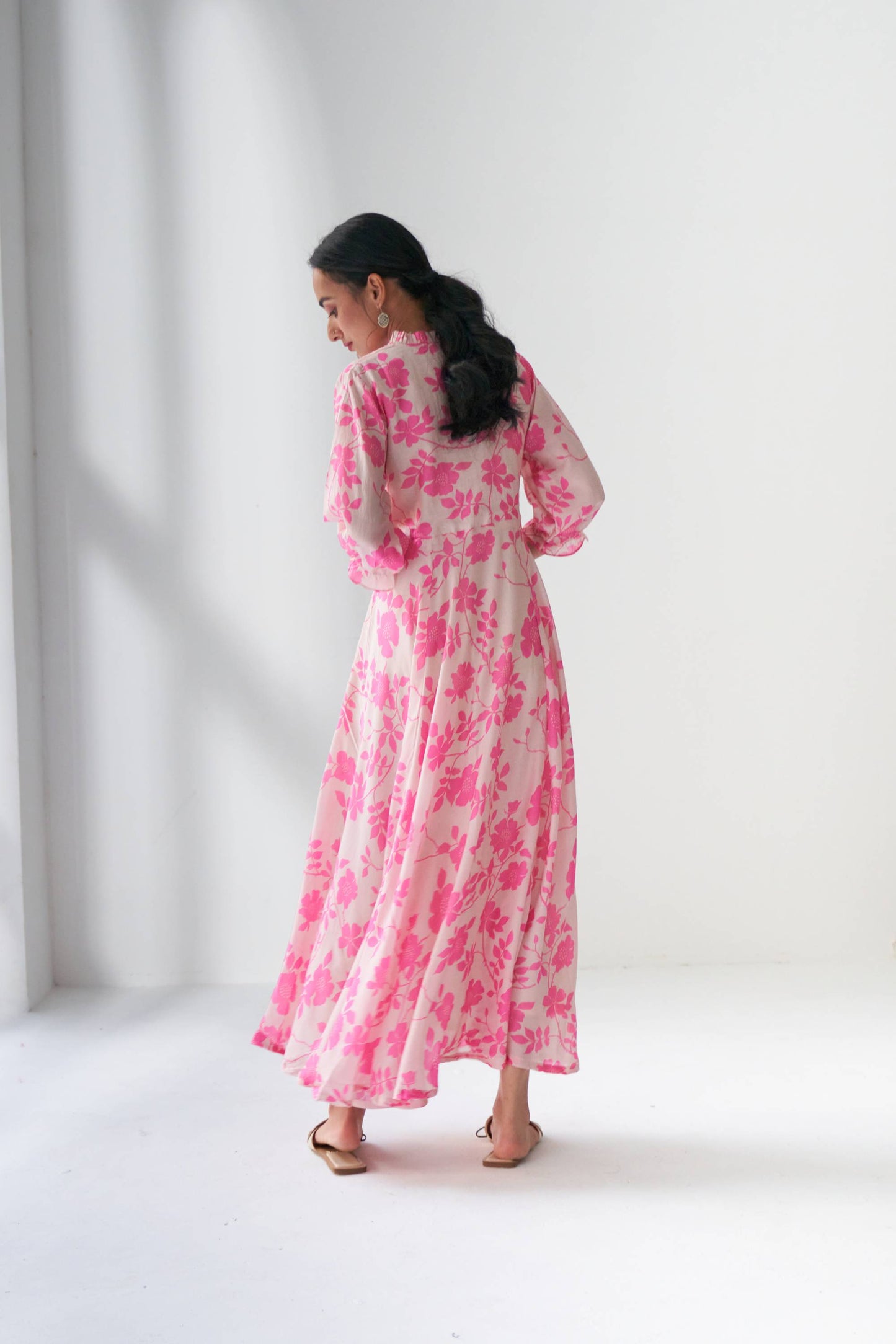 Rangrez Pink Flared Dress
