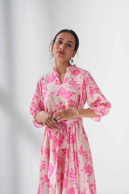 Rangrez Pink Flared Dress