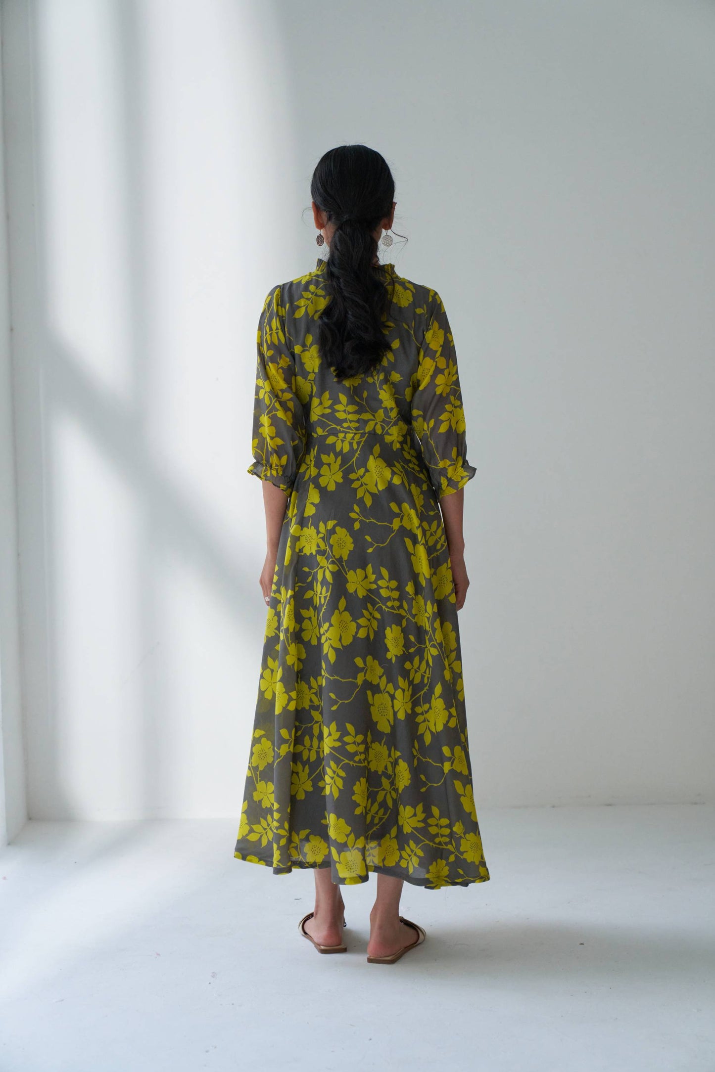 Rangrez Grey Flared Dress