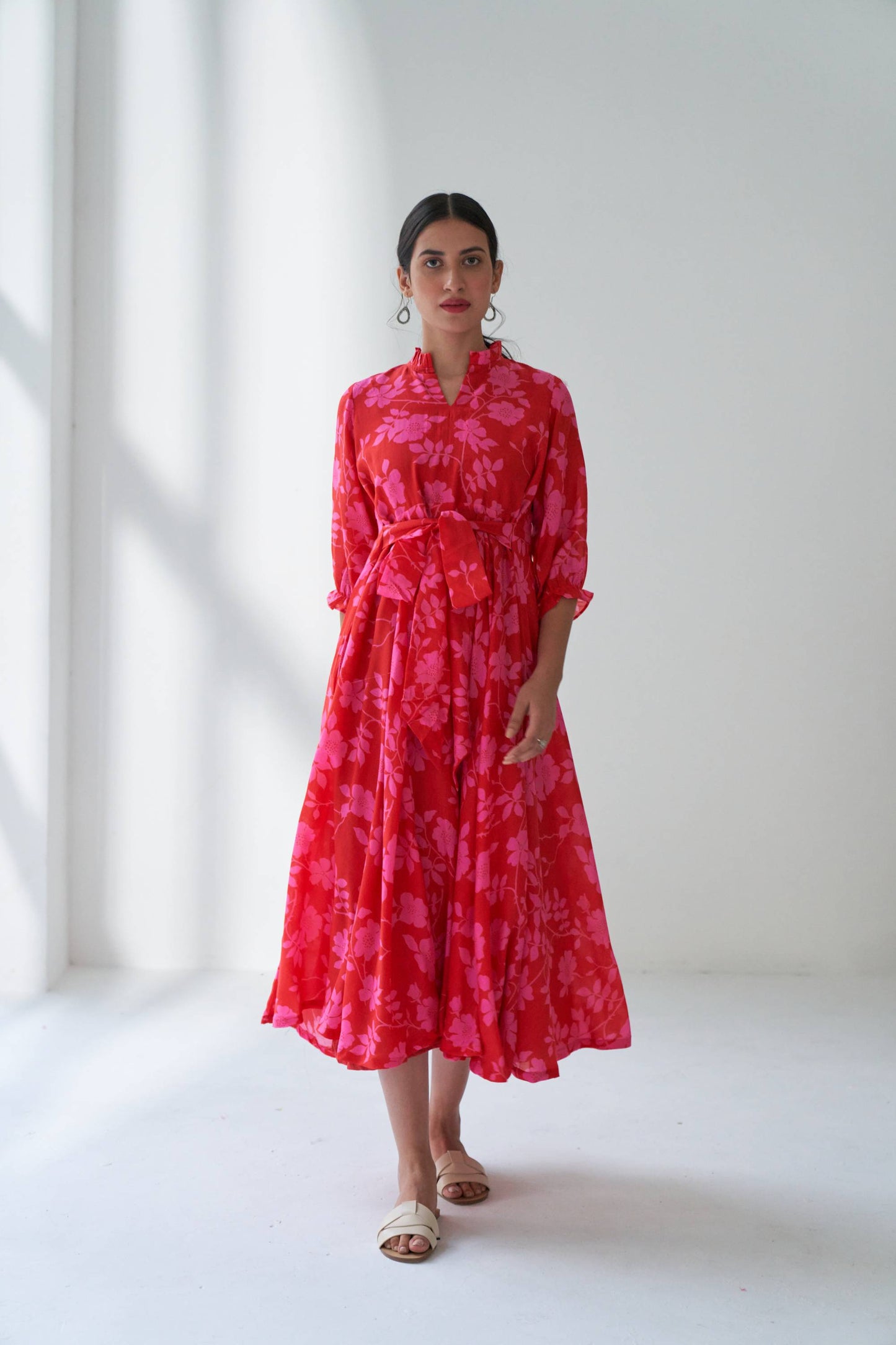 Rangrez Hot Pink Flared Dress