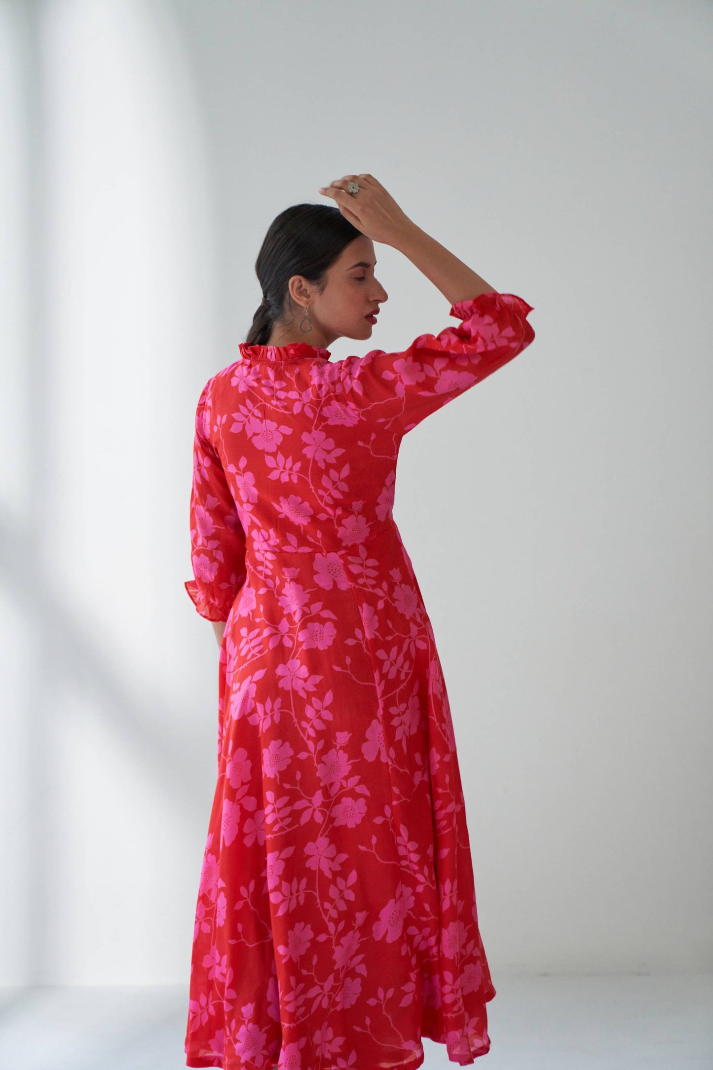 Rangrez Hot Pink Flared Dress