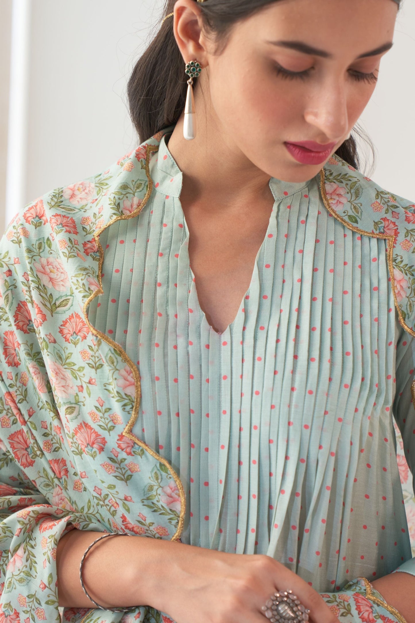 Ikaya Aqua Kurta Set