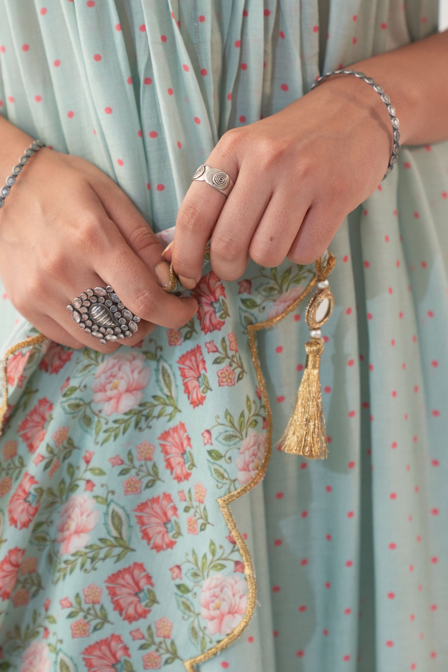 Ikaya Aqua Kurta Set