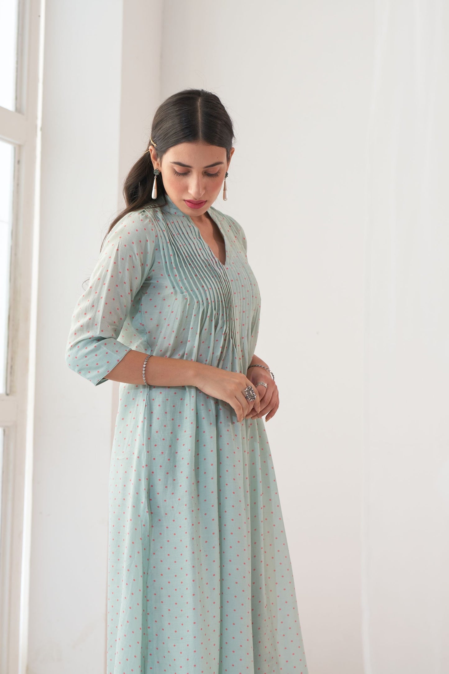 Ikaya Aqua Kurta Set