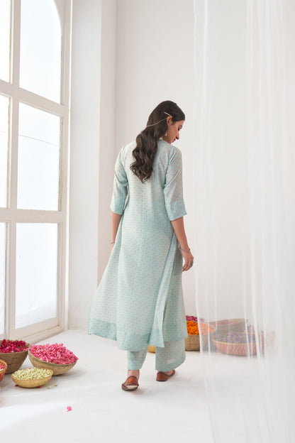 Ikaya Aqua Kurta Set