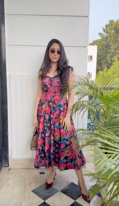 Spring Dusk Black Dress