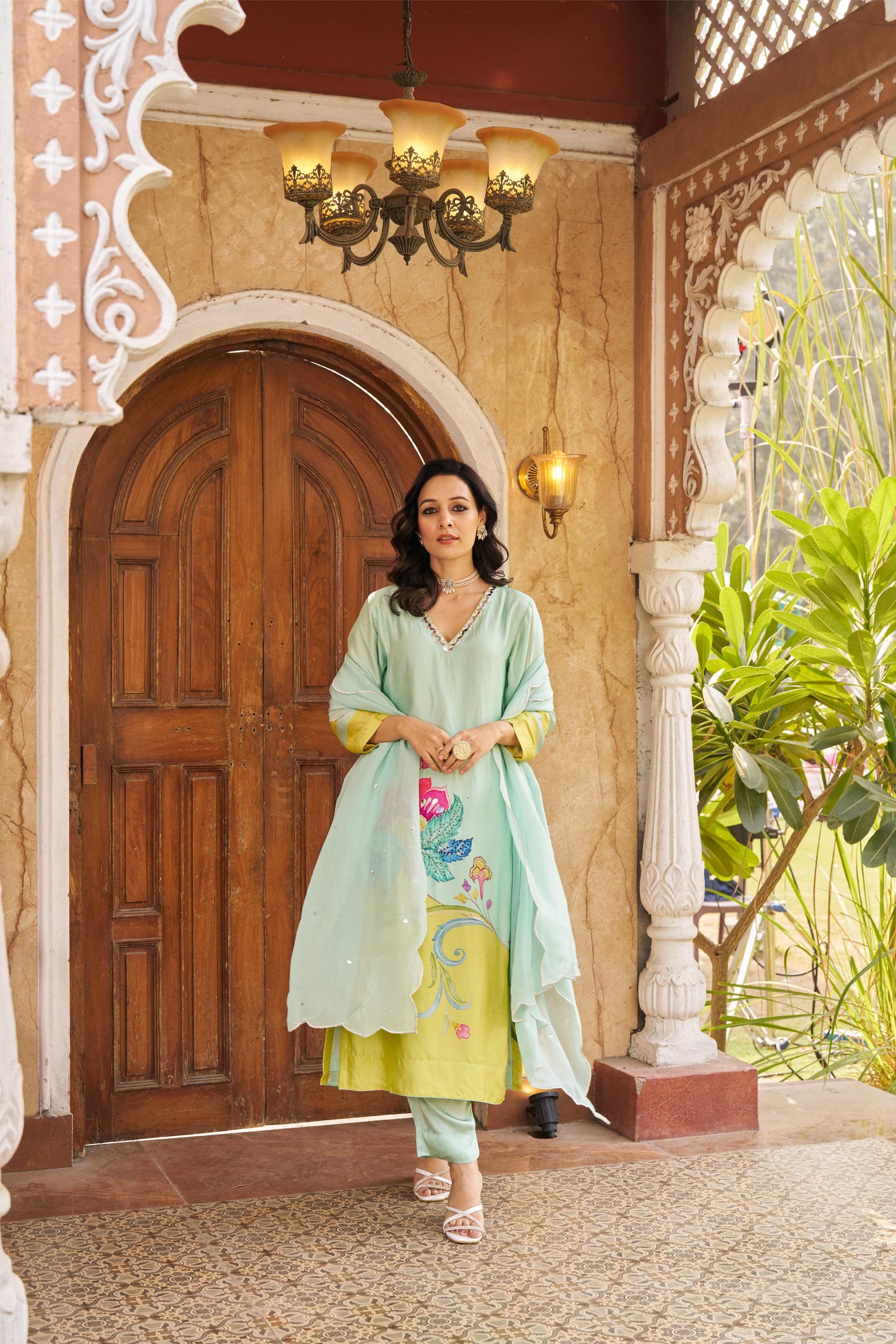 Sitarah Aqua Kurta Set