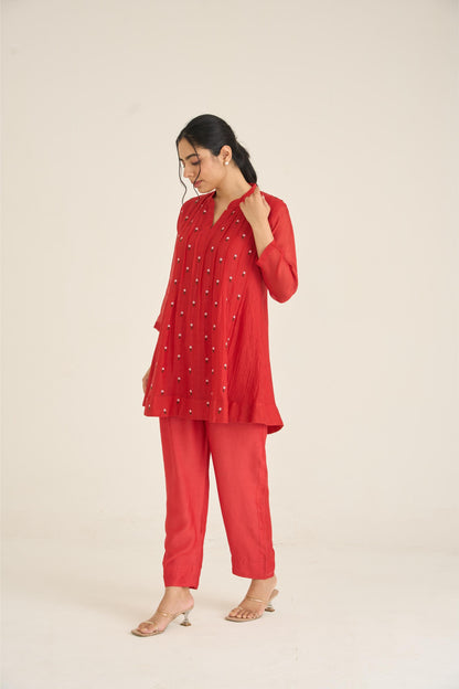 Spring Dusk Red Co-ord Set