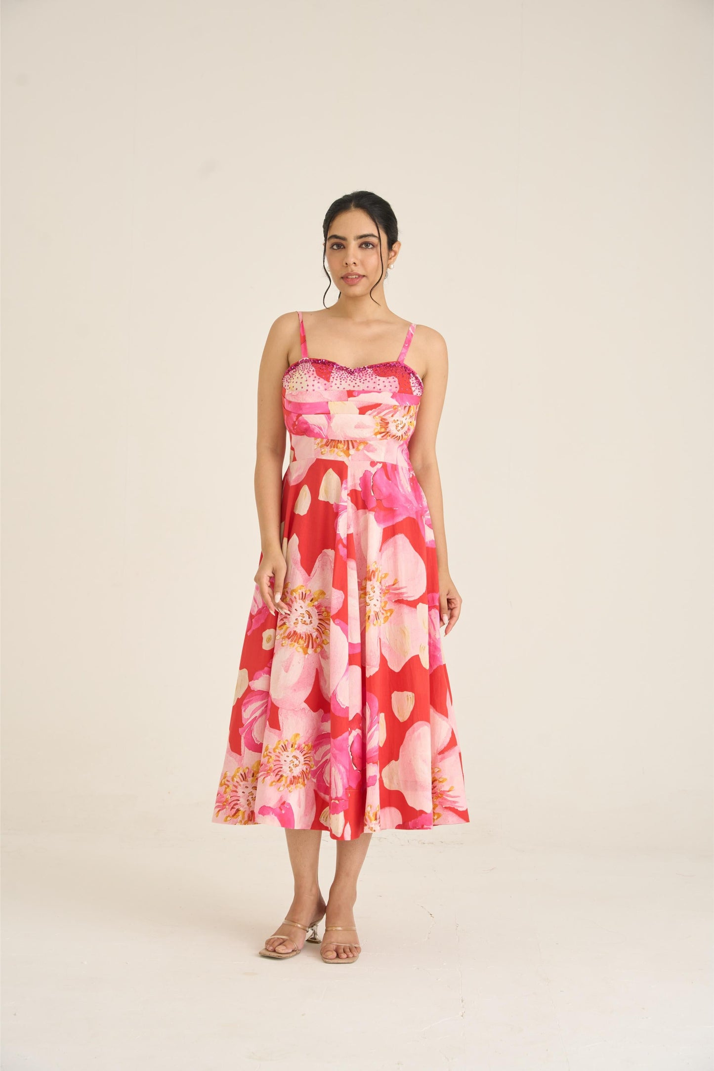 Spring Dusk Red Dress