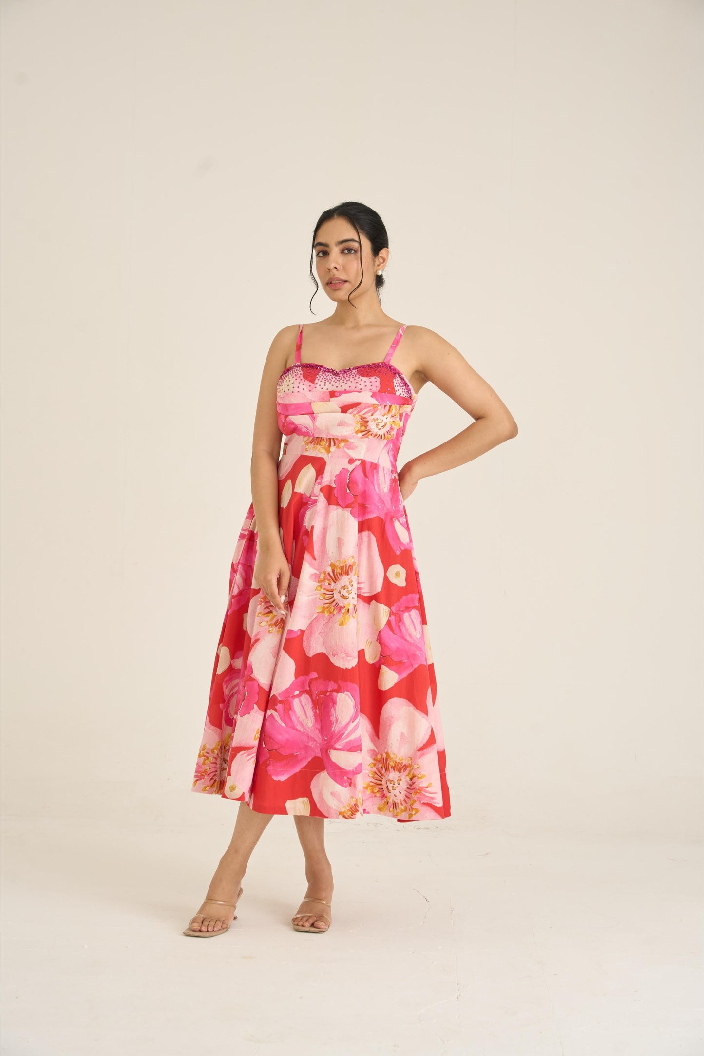 Spring Dusk Red Dress