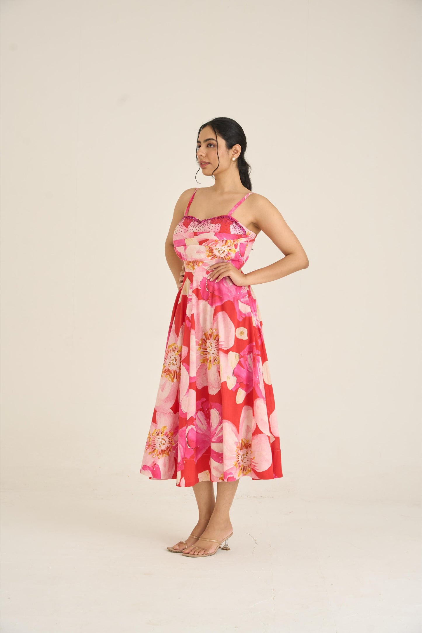 Spring Dusk Red Dress