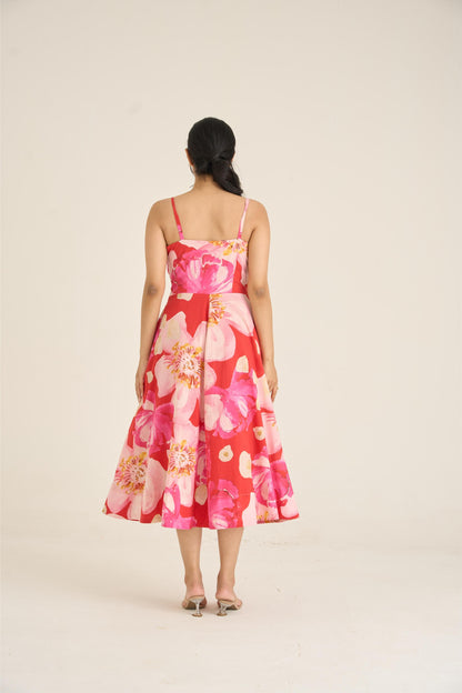 Spring Dusk Red Dress