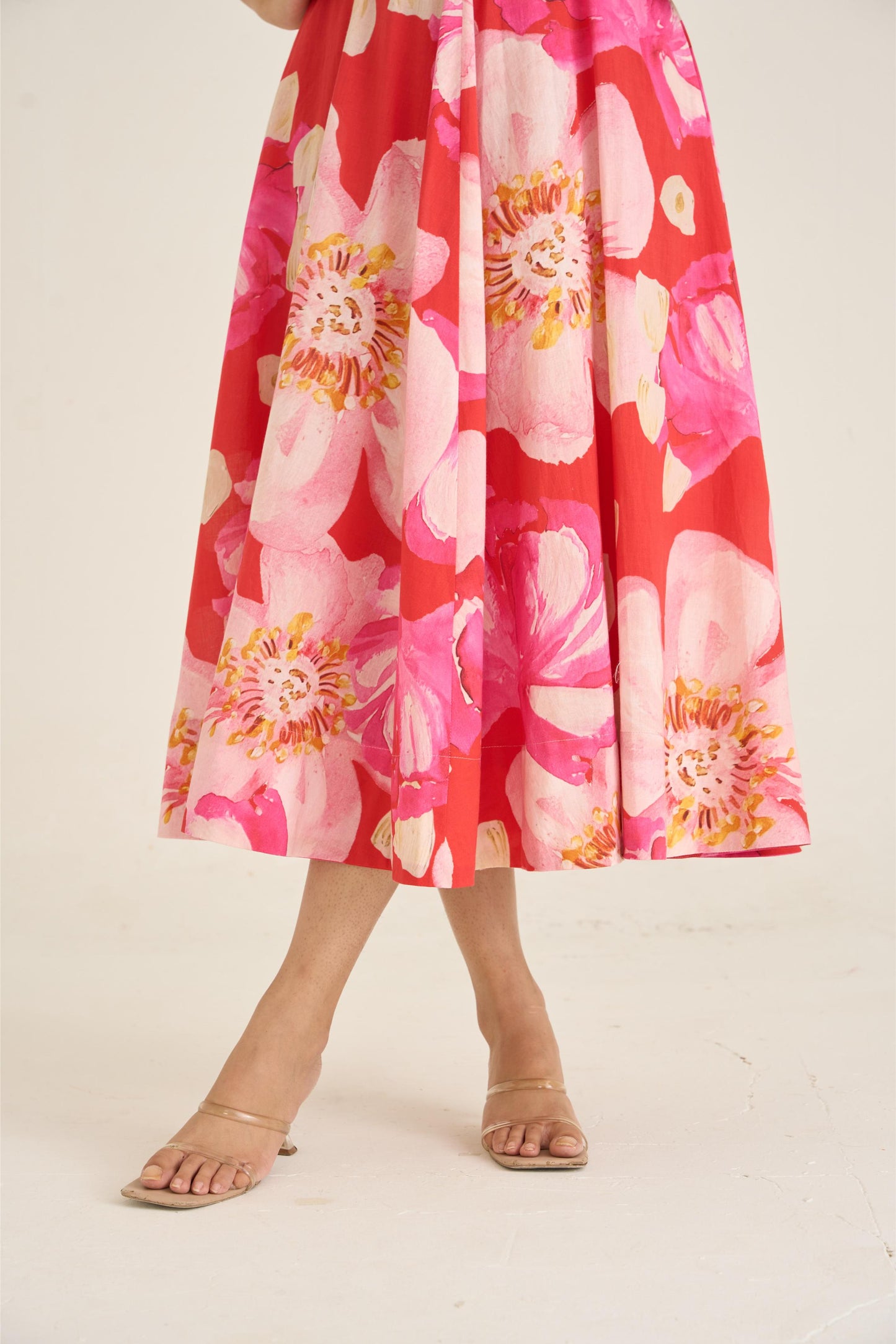 Spring Dusk Red Dress