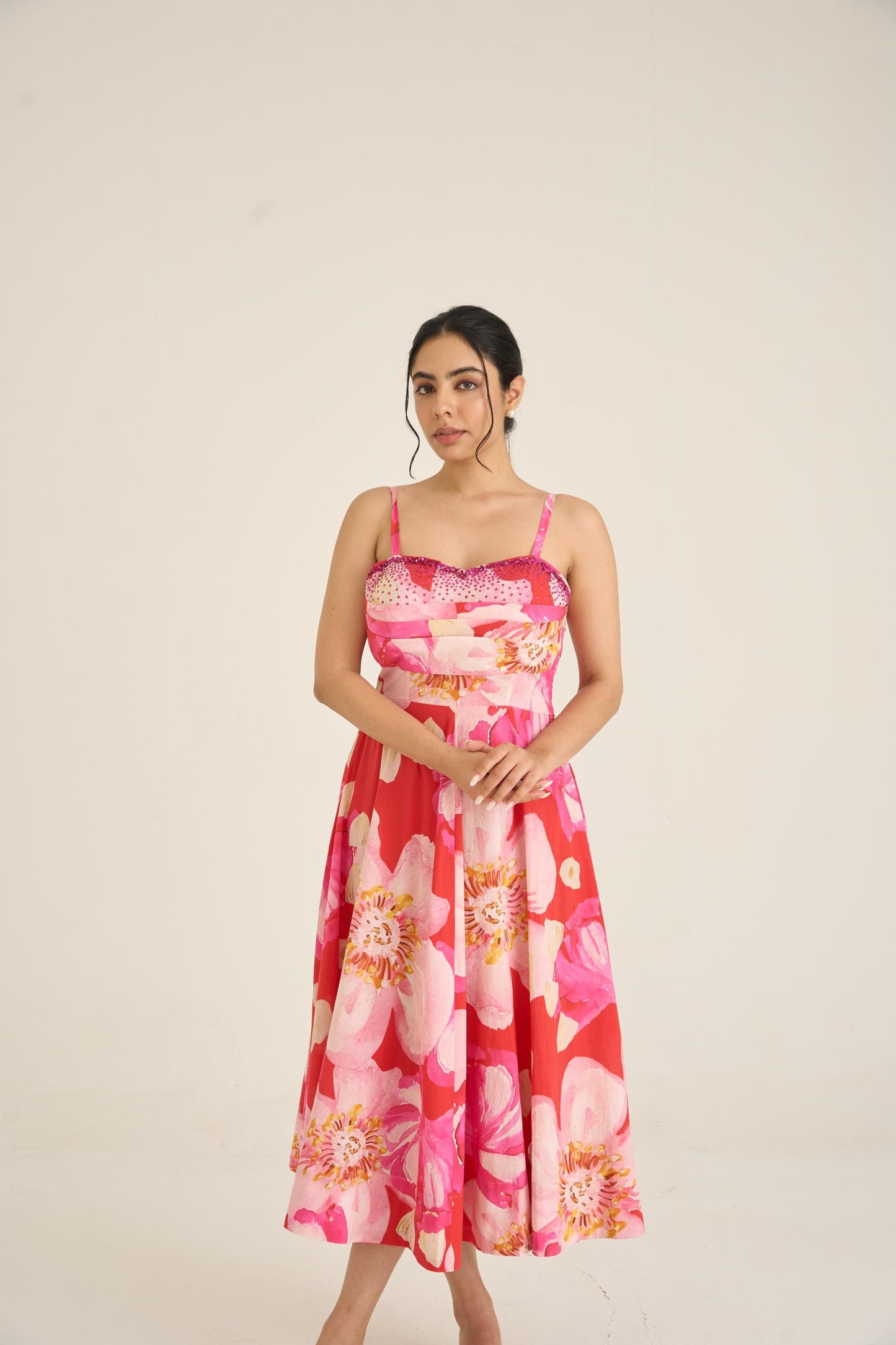 Spring Dusk Red Dress