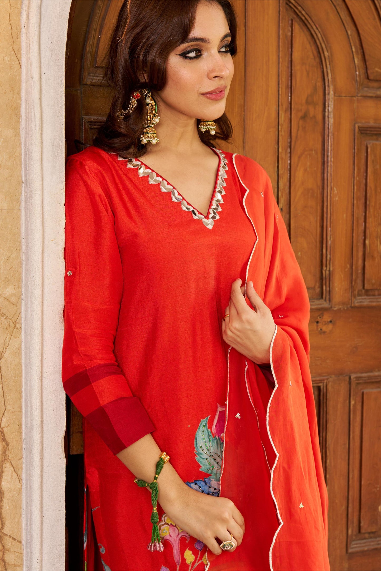 Sitarah Orange Kurta Set