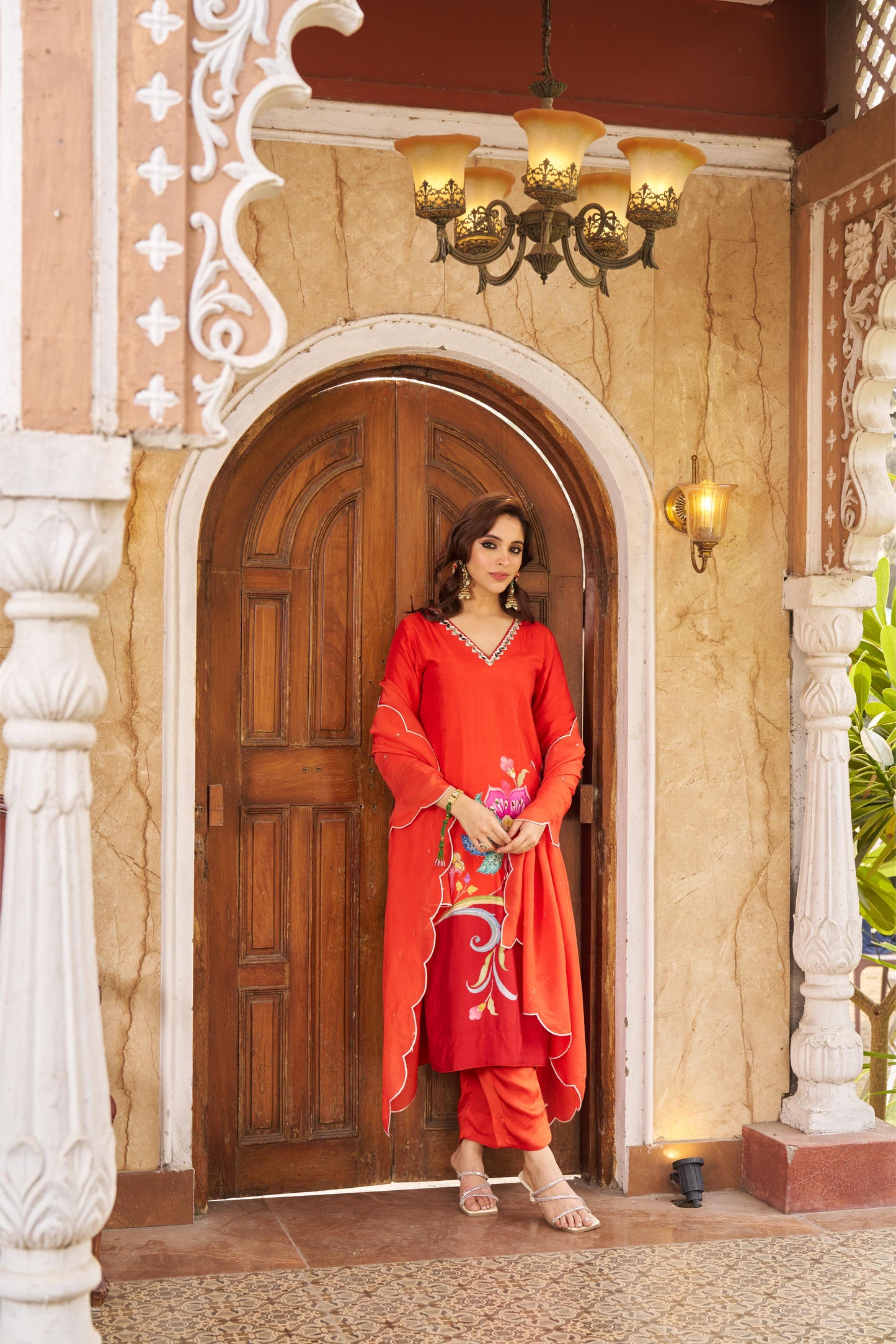 Sitarah Orange Kurta Set