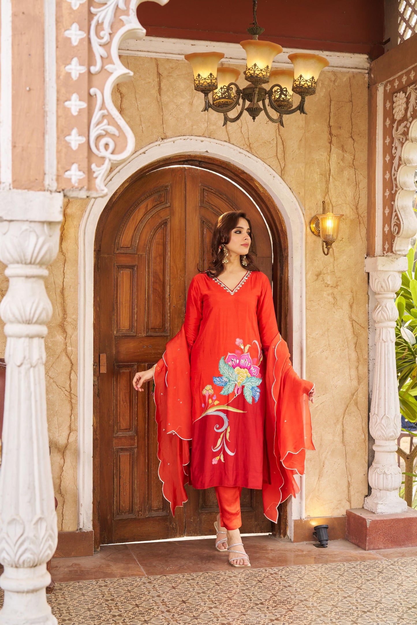 Sitarah Orange Kurta Set