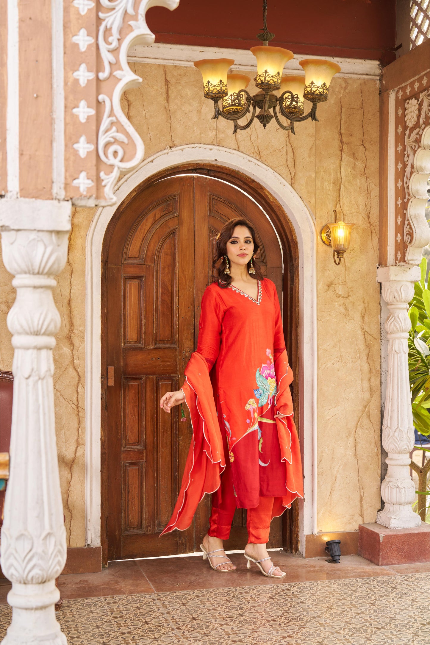 Sitarah Orange Kurta Set